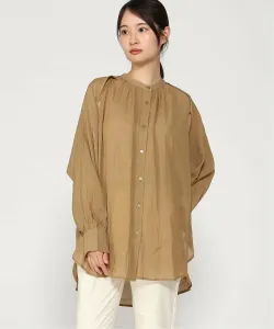 Туника с многослойными рукавами и сборками Interplanet, цвет Camel