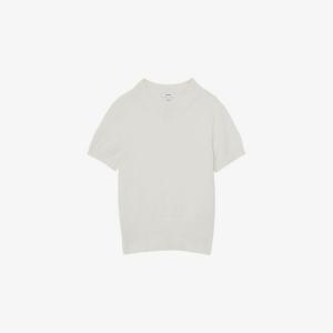 Топ Reiss Anita с коротким рукавом, белый