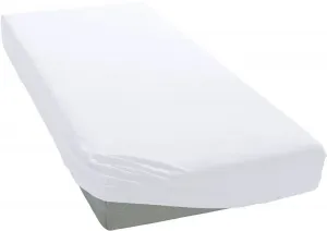Простынь Bellana на подгонке" Bellana в размерах. 90х200, 140х200 или 180х200 см, для топперов", из хлопка, для матрасов высотой до 10 см, простыня плоская, простынь на подгонке 90-100х190-200 см, 1 шт., белый