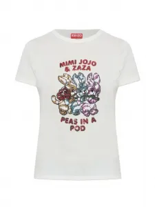 Футболка, украшенная пайетками KENZO, бежевый