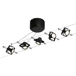Светодиодный потолочный светильник Mac II GU 5,3, 5 шт. GU 5,3 Paulmann, черный