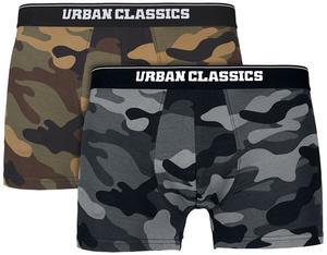Комплект трусов-боксеров Urban Classics 2-Pack Camo Boxer Shorts, камуфляж