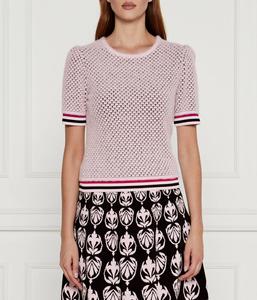 Кофта женская Marc Cain вязаная с коротким рукавом, розовый