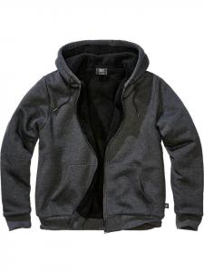 Brandit Куртка "Sweatjacket Teddylining" черного цвета