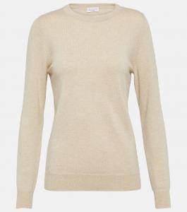 Кашемировый свитер Brunello Cucinelli, бежевый