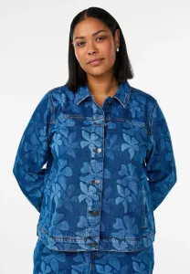 Джинсовая куртка geblümte Zizzi, Blue Denim Flower