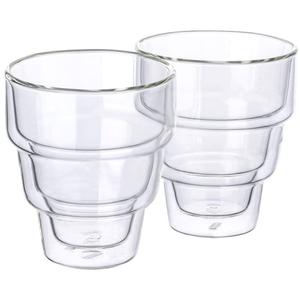 Стакан для латте-маччиато Gläser Set Denver, двухслойное стекло, идеально подходит для кофе, капучино, латте макиато Mulex, прозрачный