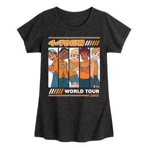 Футболка с графикой Disney/Pixar's Turning Red Girls 7–16, тур 2002 г. Licensed Character, черный