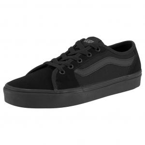 Vans Filmore Decon VN0A45NM Женские черные кожаные низкие кеды для скейтбординга