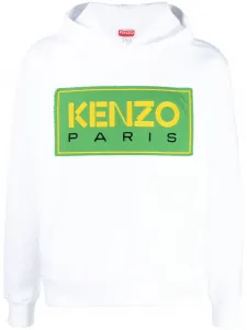 Худи с нашивкой-логотипом KENZO, белый