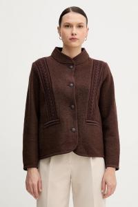 Шерстяная куртка Hoss Intropia, коричневый