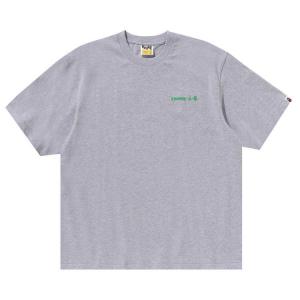 Футболка BAPE Water Print Logo Relaxed Fit Tee, Grey