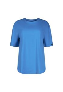 Пижамный верх с короткими рукавами круглым вырезом и закругленным низом. Skiny, синий