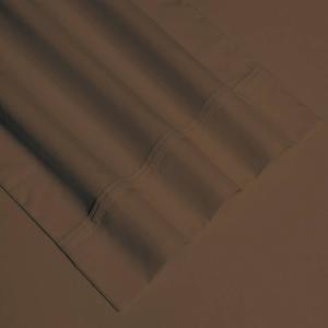 Комплект простыней из микрофибры Tribeca с глубокими карманами, коричневый