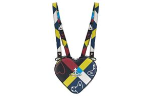 Мини-рюкзак Vivienne Westwood из переработанной смеси полиэстера и хлопка с полиуретановым покрытием, многоцветный