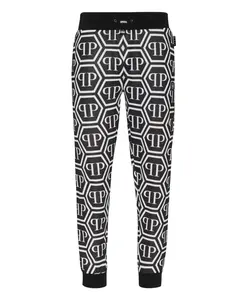 Спортивные штаны с монограммой Philipp Plein, черный