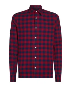 Рубашка в клетку с эффектом ворсистой тени Tommy Hilfiger, мультиколор