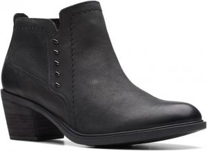 Женские ботильоны Clarks Neva Lo, Black Leat