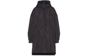 Пальто женское Prada Triangle-logo, черный