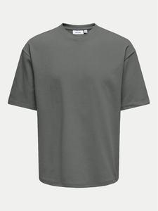 Футболка оригинального кроя Only & Sons, серый