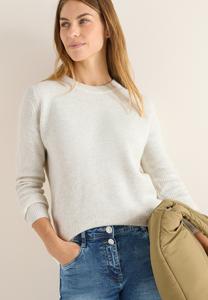 Джемпер Cecil MIT STRUKTURDETAILS, Beige/Off-White