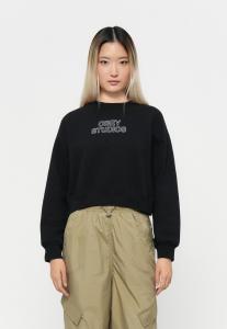 Толстовка Obey Clothing STUDIOS CROPPED CREW, Digital Black/Black