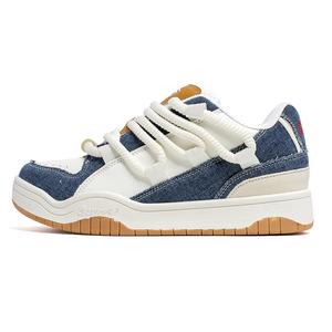 Низкие кроссовки для скейтбординга унисекс с амортизацией, балансом и воздухопроницаемостью SUPEREDGE, Denim Blue