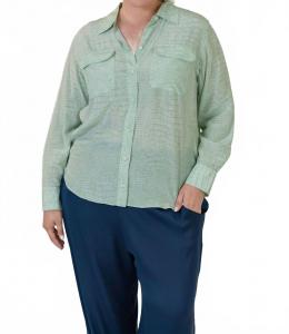 Свободная шелковая рубашка на пуговицах Equipment, зеленый