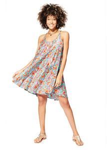 Короткое платье Aller Simplement, цвет türkis/orange