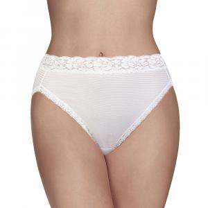 Женские трусики Vanity Fair Flattering Lace Hi-Cut 13280, цвет Star White