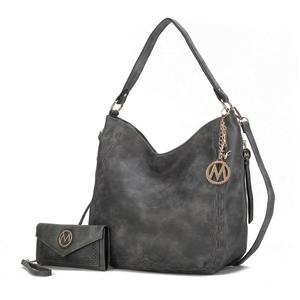 Сумка через плечо и кошелек Lucille - 2 предмета MKF Collection By Mia K., цвет charcoal