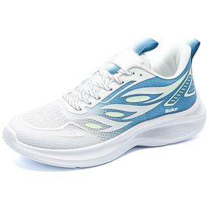 BAKE Скользоустойчивые дышащие легкие низкие кеды мужские бело-голубые, цвет White Blue