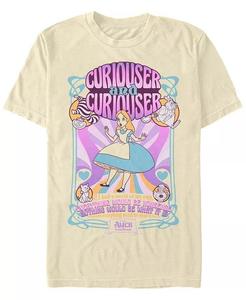 Мужская футболка с короткими рукавами в психоделическом стиле «Алиса в стране чудес» Fifth Sun, слоновая кость