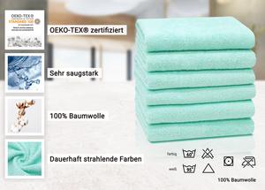 Полотенца набор из 6 шт  Zollner, зеленый