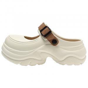 Cat power Клоги женские белые кофейные, цвет White Coffee