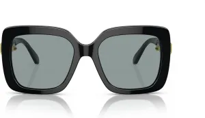 Женские солнцезащитные очки Swarovski SK6001F с низкой переносицей и квадратной формой, Black/Dark Grey