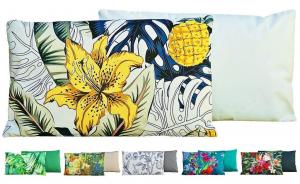 JACK Подушка для отдыха на открытом воздухе 30x50 см. Декоративная подушка с мотивом, включая водонепроницаемую подушку для сиденья с наполнителем. Цвет: Blossom Dream Gold.