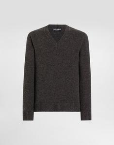 Шерстяной пуловер Dolce & Gabbana, серый