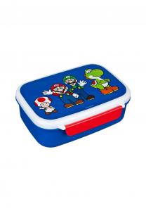 Унисекс ланчбокс Super Mario Bros для школы и прогулок Cofi, разноцветный 18x13,5x6 см