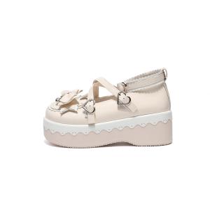 Yang Nianhua Мэри Джейн туфли на каблуке 5 см женские абрикос, цвет Apricot