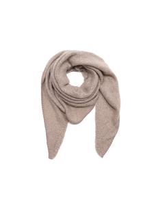 Треугольный шарф-букле из уютного материала коричневого цвета Faera