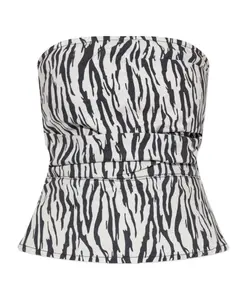 Топ с животным принтом Rotate Birger Christensen, белый