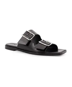 Коричневые кожаные сандалии с квадратным носком. Aeyde, коричневый