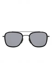 Солнцезащитные очки в квадратной оправе Thom Browne Eyewear, черный