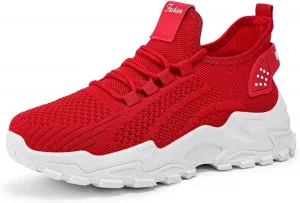 Женские туфли медсестры Babe Ortho Pro, слипоны для ходьбы, теннисные кроссовки для бега, модные кроссовки, повседневная ортопедическая обувь, удобная обувь, легкая, дышащая, мягкая подошва, комфортная обувь для работы и тренажерного зала Baimiu, красный