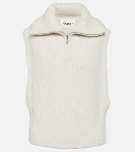 Жилет-свитер Milie с высоким воротником MARANT ETOILE, белый
