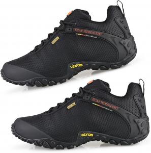 Мужские походные туфли KtEli, повседневные трекинговые ботинки, обувь для скалолазных троп, легкие низкие кроссовки для походов на открытом воздухе (Цвет: черный, Размер: 44)