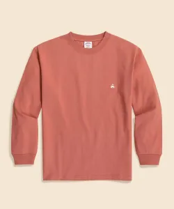 Футболка с длинным рукавом из плотного хлопкового трикотажа производства США с логотипом GF