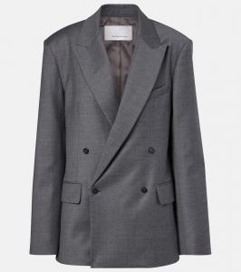 Пиджак из шерстяной смеси Newark The Frankie Shop, Grey Melange