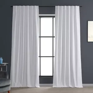 Плотные шторы для гостиниц из белого льна Half Price Drapes, white
